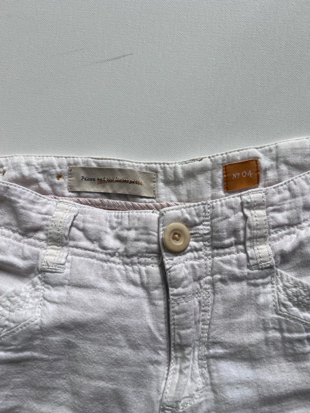 Anthropologie Pilcro LINEN Blend trousers size 4 - Picture 3 of 4